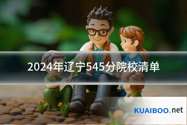 2024年辽宁545分院校清单