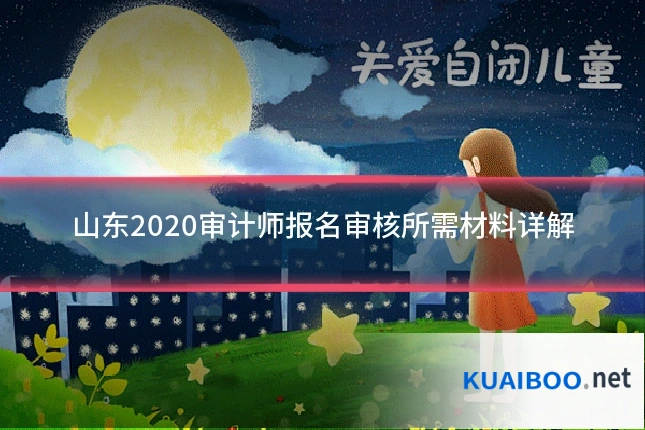 山东2020审计师报名审核所需材料详解