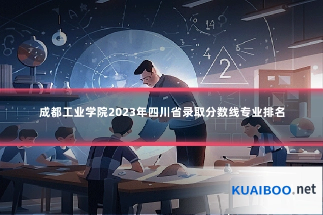 成都工业学院2023年四川省录取分数线专业排名