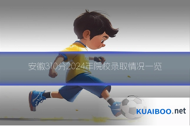 安徽310分2024年院校录取情况一览
