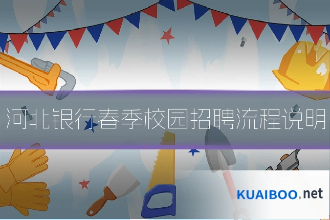 河北银行春季校园招聘流程说明