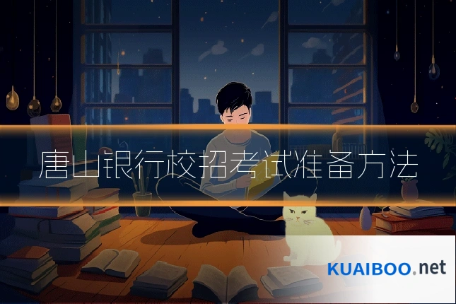 唐山银行校招考试准备方法
