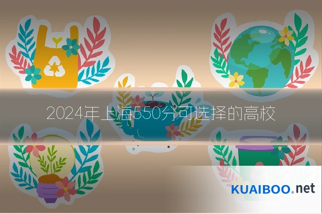 2024年上海550分可选择的高校