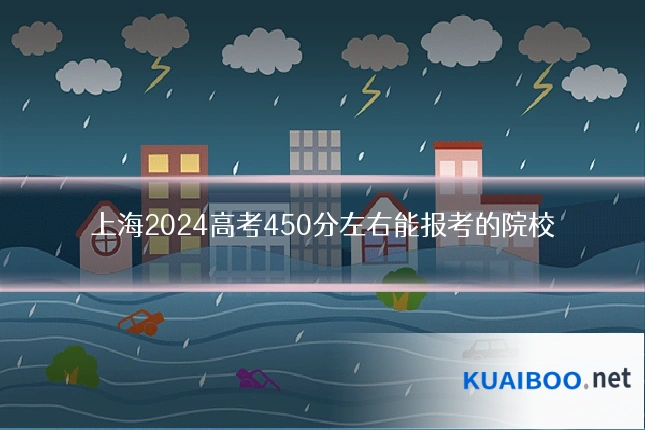 上海2024高考450分左右能报考的院校