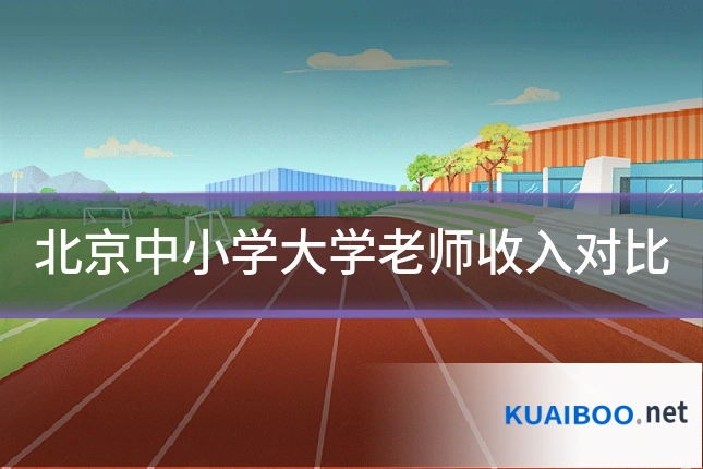北京中小学大学老师收入对比