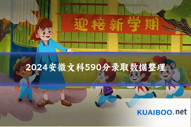 2024安徽文科590分录取数据整理