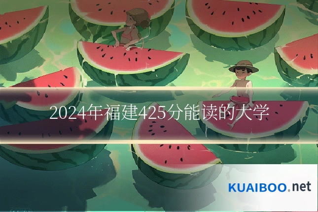 2024年福建425分能读的大学