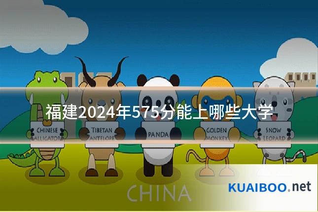 福建2024年575分能上哪些大学