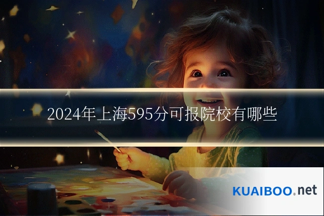2024年上海595分可报院校有哪些