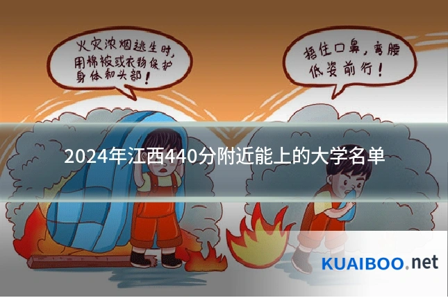 2024年江西440分附近能上的大学名单