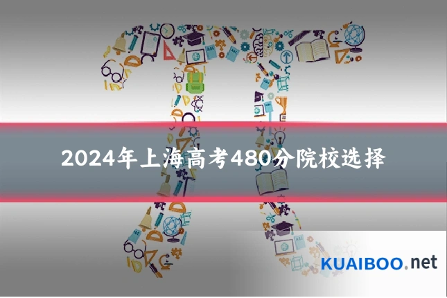 2024年上海高考480分院校选择