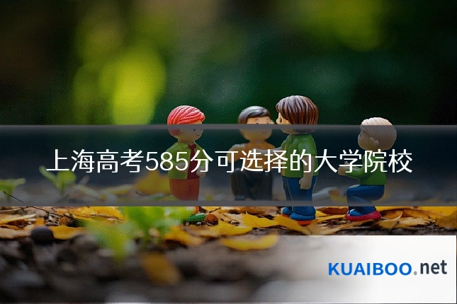 上海高考585分可选择的大学院校