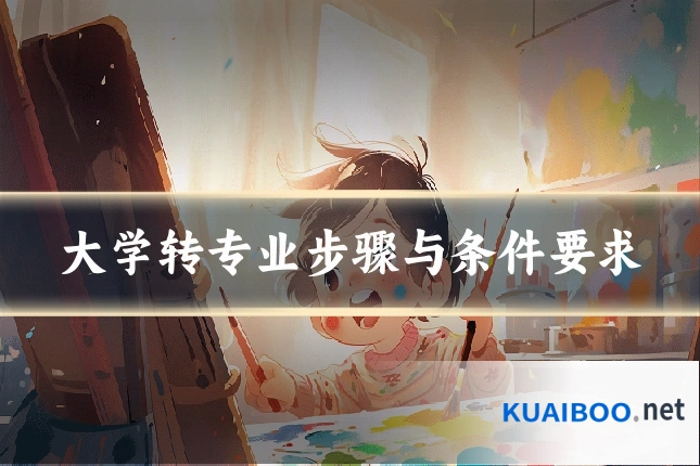 大学转专业步骤与条件要求