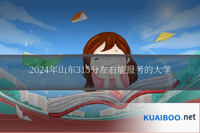 2024年山东315分左右能报考的大学
