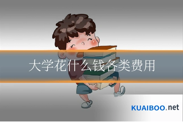 大学花什么钱各类费用