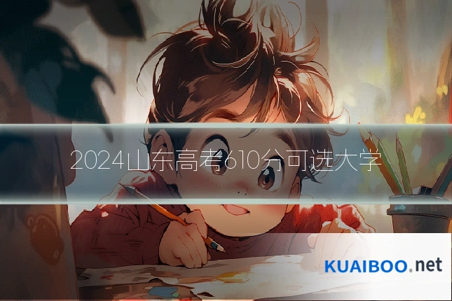 2024山东高考610分可选大学