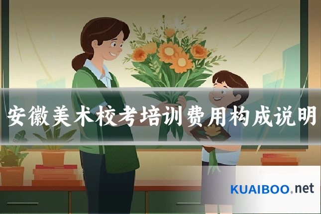 安徽美术校考培训费用构成说明
