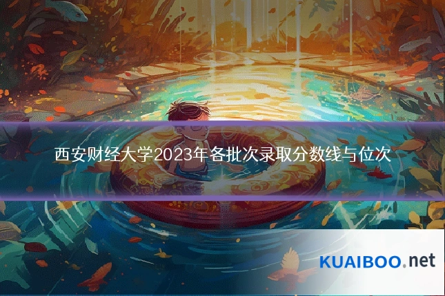 西安财经大学2023年各批次录取分数线与位次