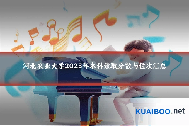 河北农业大学2023年本科录取分数与位次汇总