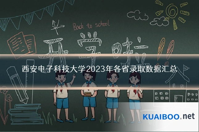西安电子科技大学2023年各省录取数据汇总
