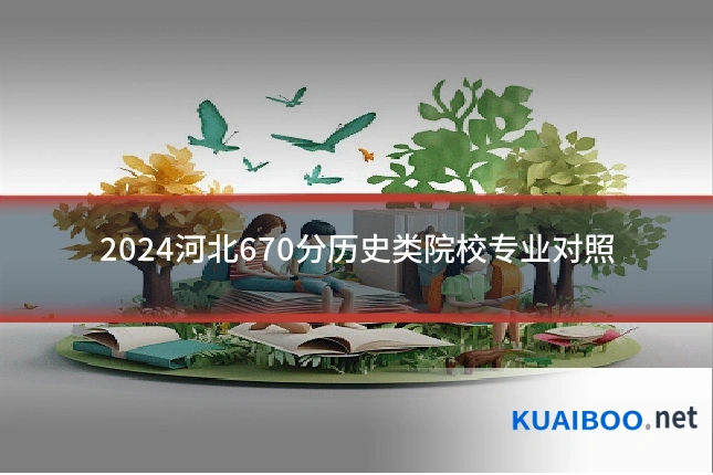 2024河北670分历史类院校专业对照