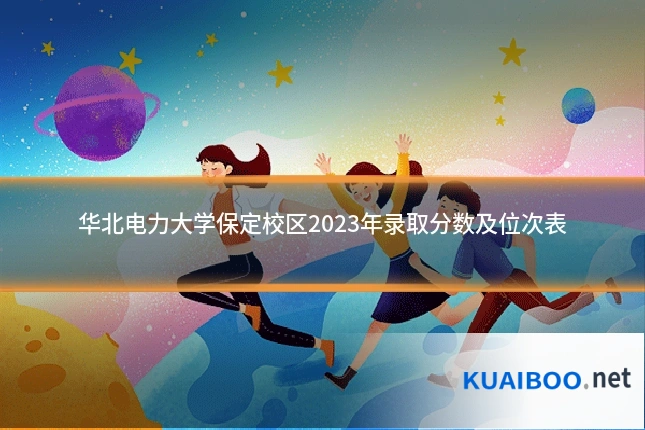 华北电力大学保定校区2023年录取分数及位次表