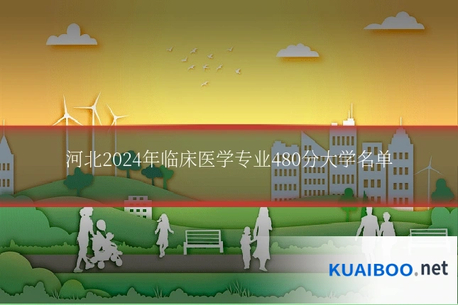 河北2024年临床医学专业480分大学名单