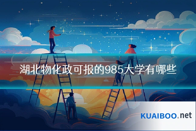 湖北物化政可报的985大学有哪些