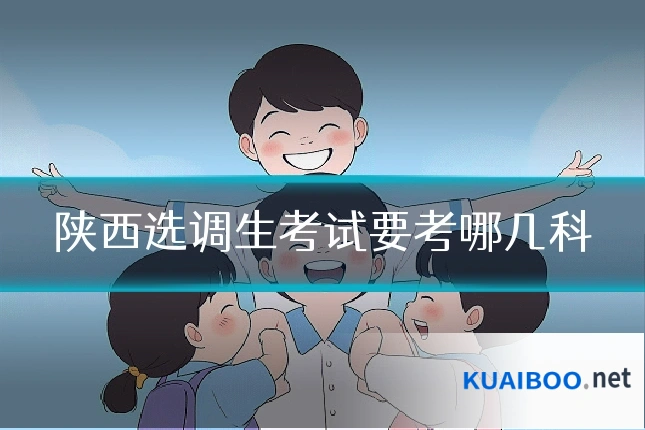 陕西选调生考试要考哪几科