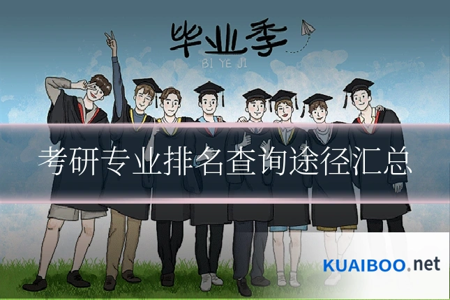 考研专业排名查询途径汇总