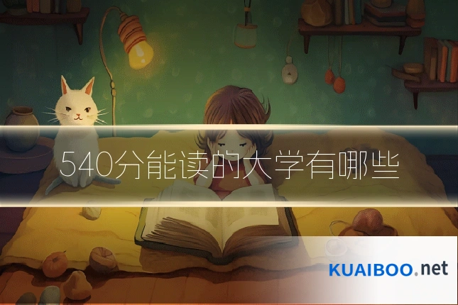 540分能读的大学有哪些