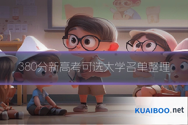 380分新高考可选大学名单整理