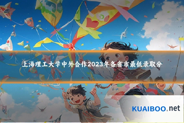 上海理工大学中外合作2023年各省市最低录取分
