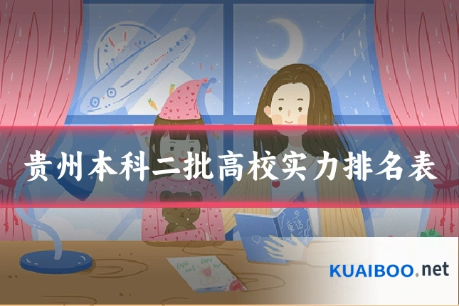 贵州本科二批高校实力排名表