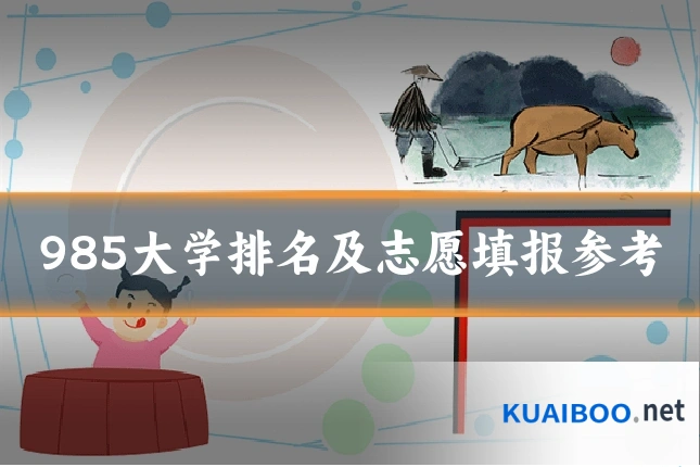 985大学排名及志愿填报参考