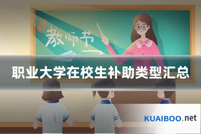 职业大学在校生补助类型汇总