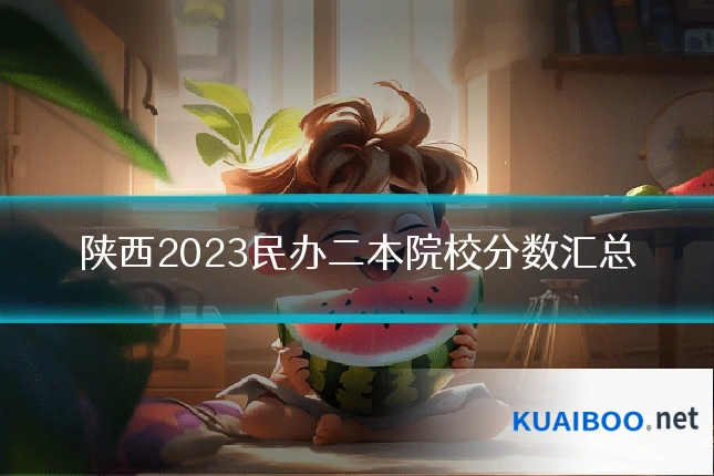陕西2023民办二本院校分数汇总