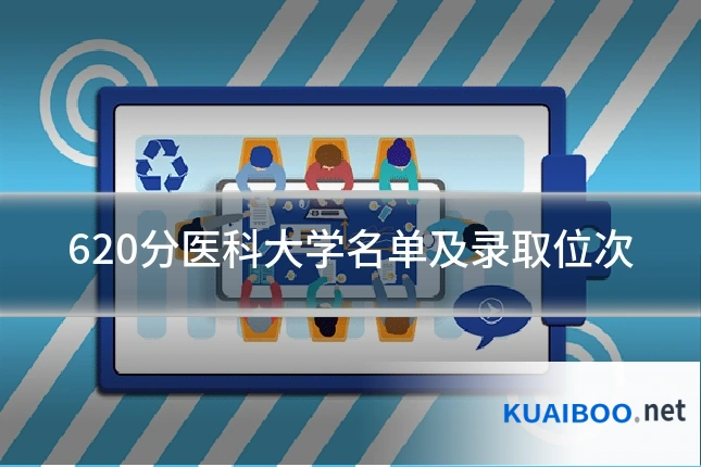 620分医科大学名单及录取位次