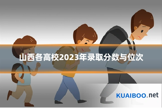 山西各高校2023年录取分数与位次