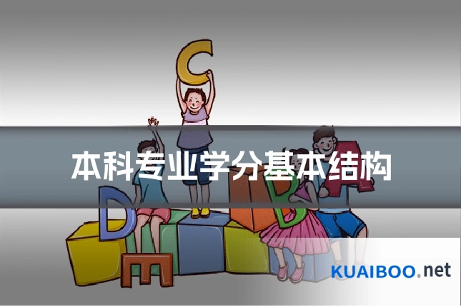 本科专业学分基本结构