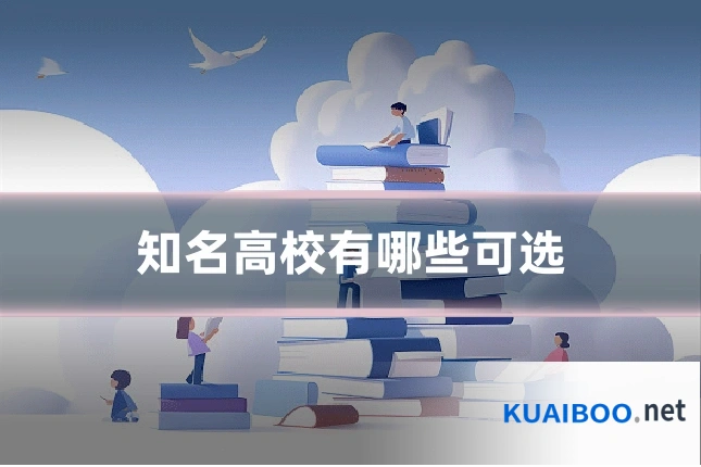 知名高校有哪些可选