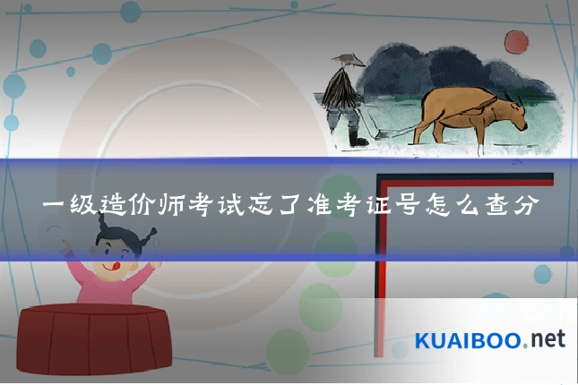 一级造价师考试忘了准考证号怎么查分