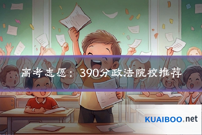高考志愿:390分政法院校推荐