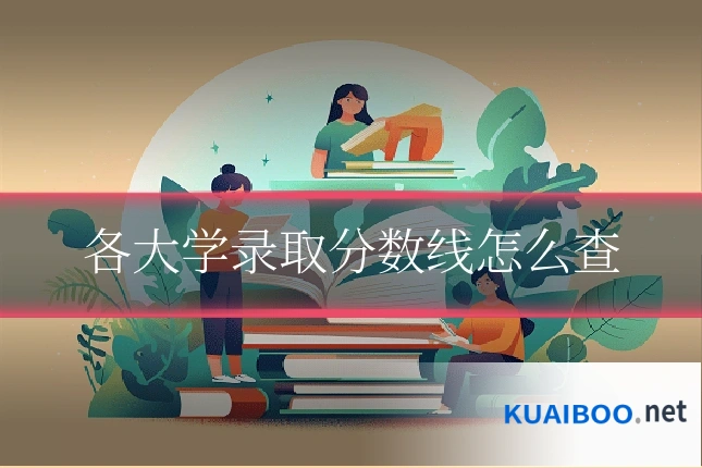 各大学录取分数线怎么查