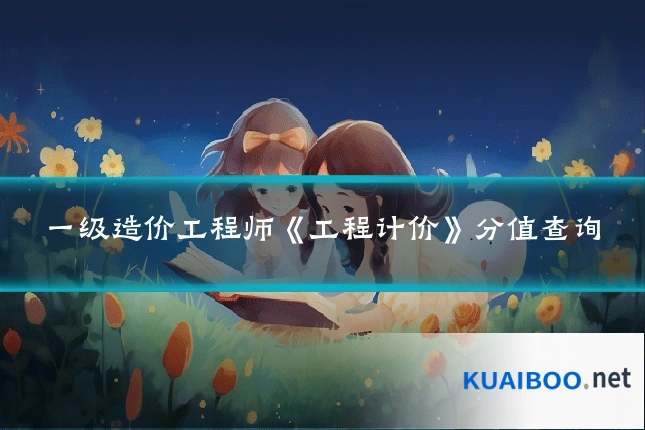 一级造价工程师《工程计价》分值查询