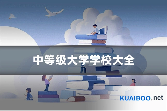 中等级大学学校大全