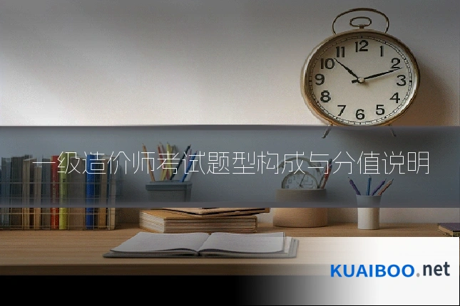 一级造价师考试题型构成与分值说明