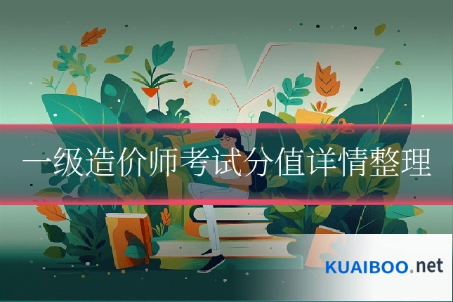 一级造价师考试分值详情整理