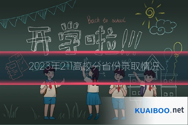 2023年211高校分省份录取情况