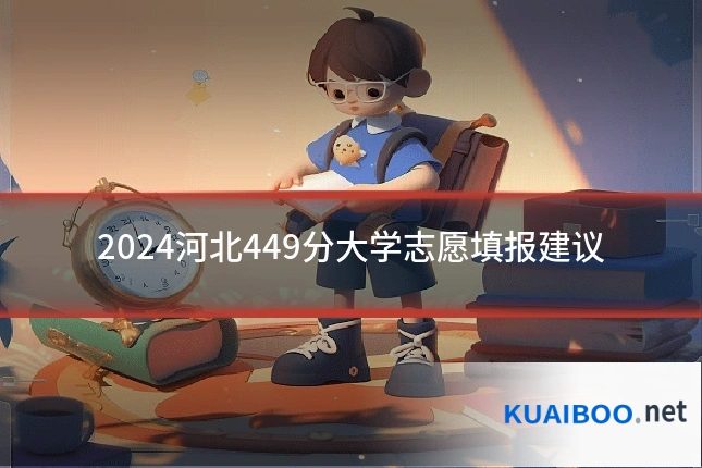 2024河北449分大学志愿填报建议